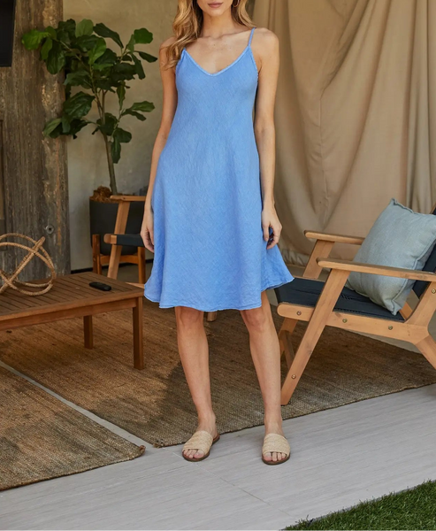 Milio Milano Linen Midi Slip Dress