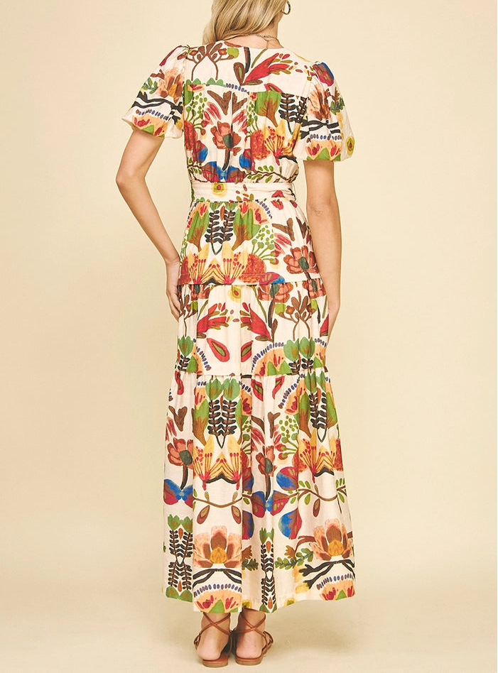 pinch dress PINCH Floral Print Tiered Maxi Dress – Jules&JC
