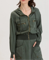 XCVI/Wearables Karney Distressed Bomber