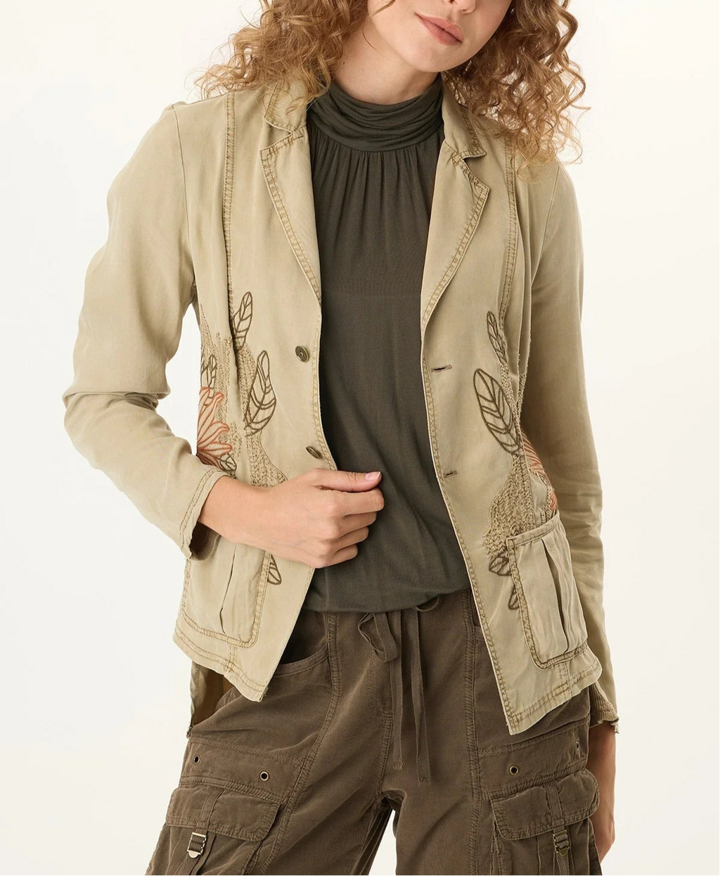 XCVI/Wearables Embroidered Danski Blazer