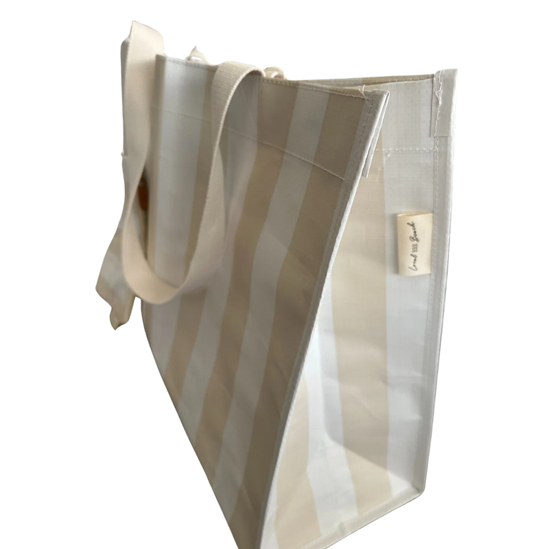 Local Beach Thick StripeXL Day Bag with Matching Removable Pouch