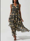 Milio Milano Linen Midi Twist Front S/S Dress