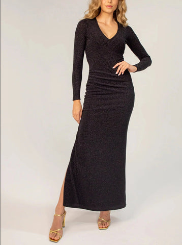 Milio Milano Linen Midi Twist Front S/S Dress
