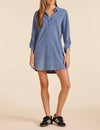 Milio Milano Linen Midi Twist Front S/S Dress