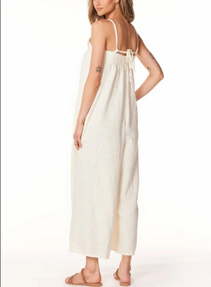bobi Square Neck Cami Wide Leg Jumpsuit