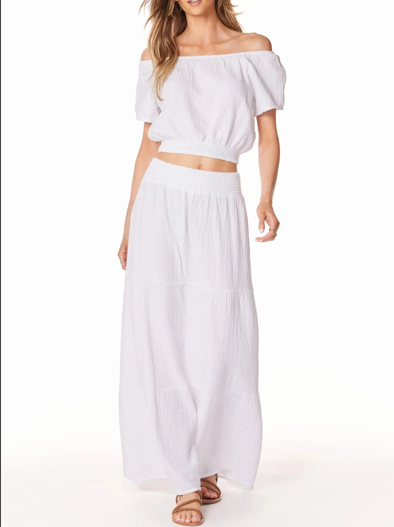 bobi Tiered Maxi Skirt