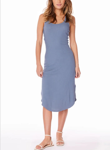 Milio Milano Linen Midi Twist Front S/S Dress