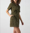 Milio Milano Linen Midi Twist Front S/S Dress
