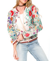 Aratta Bellezza Embroidered Bomber Jacket
