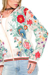 Aratta Bellezza Embroidered Bomber Jacket