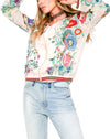 Aratta Bellezza Embroidered Bomber Jacket