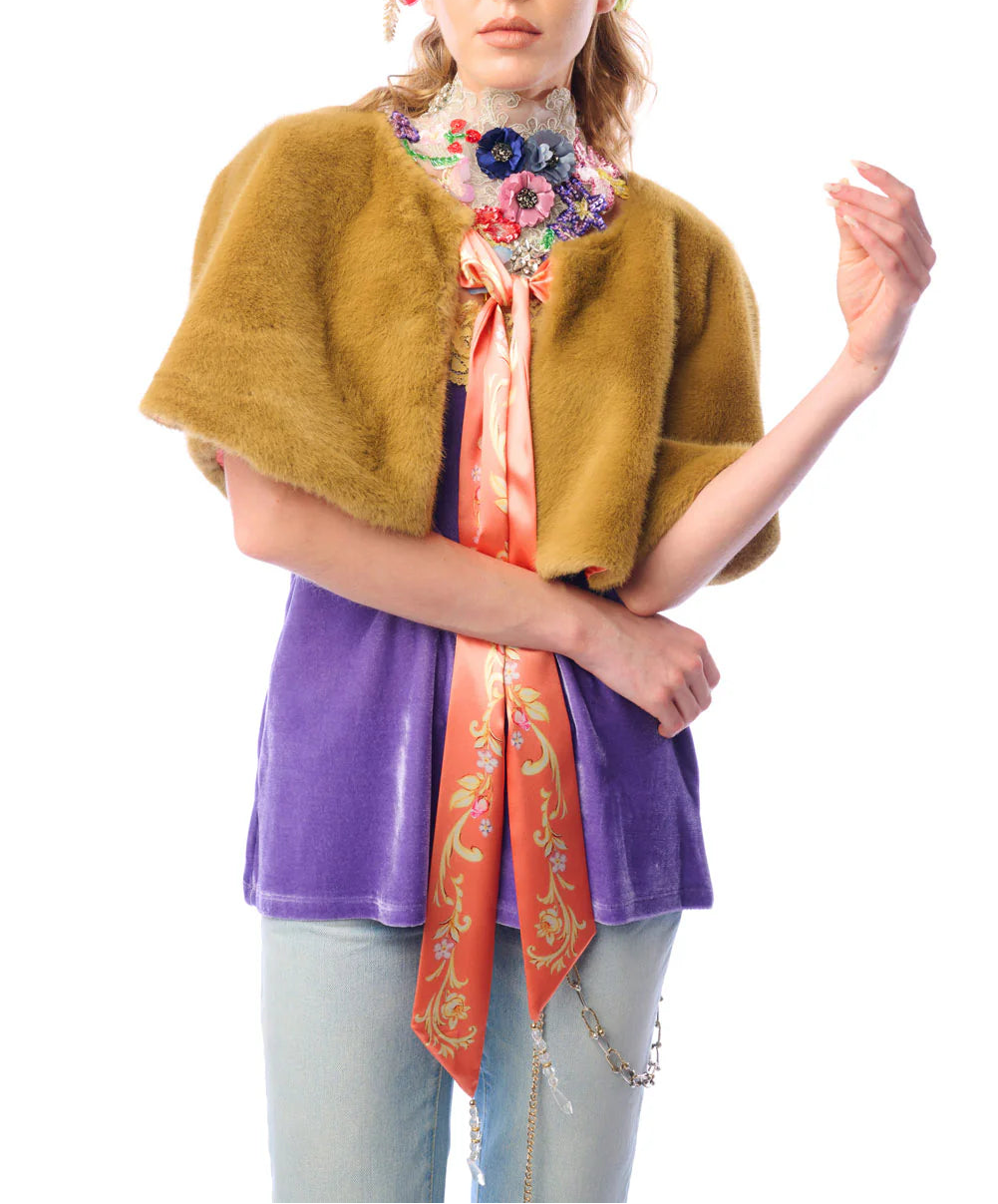 Aratta Grace Kelly Reversible Faux Fur Capes