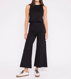 Ripley Radar Ponte Knit Wide Leg Pant-Cropped