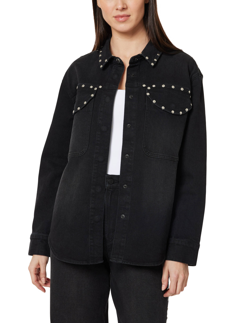 HABITUAL DENIM Denim Shirt with Studs