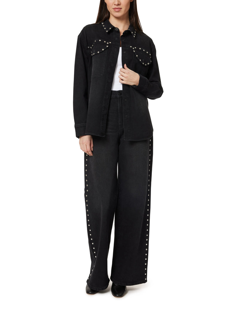 HABITUAL DENIM Denim Shirt with Studs