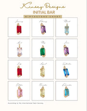 Kinsey Design Customizable Initial Bar