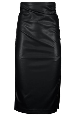 Bishop + Young Colette Side Ruched Midi Skirt