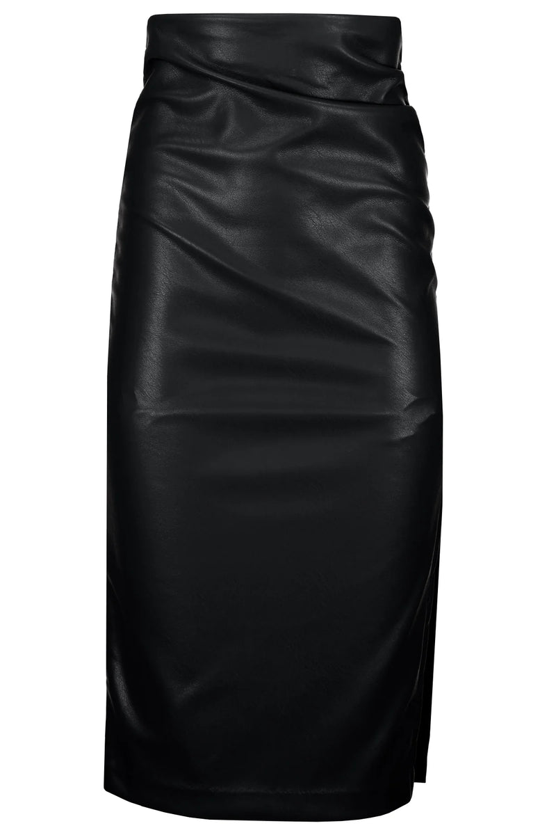 Bishop + Young Colette Side Ruched Midi Skirt