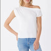 Threads 4 Thought Leoni Off Shoulder Feather Rib Top