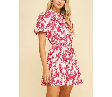 PINCH Floral Printed Button Down Dress