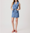 Milio Milano Linen Midi Twist Front S/S Dress