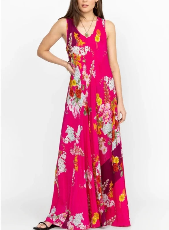Johnny Was Golden Bouquet Bias Dress