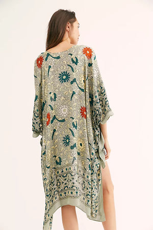 Free People Magic Dance Border Print Kimono