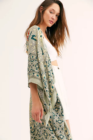 Free People Magic Dance Border Print Kimono