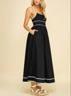 PINCH Contrast Strap Maxi Dress
