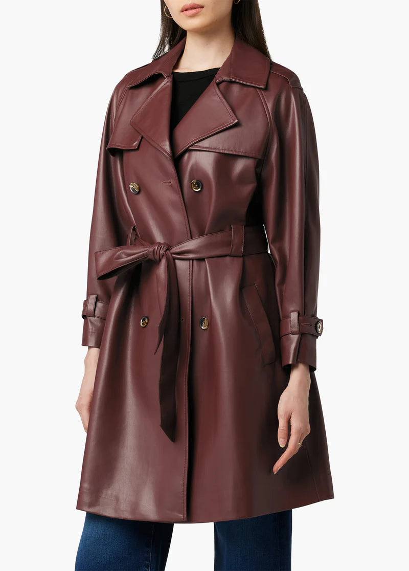 Joe's Jeans Eliza Vegan Leather Trench