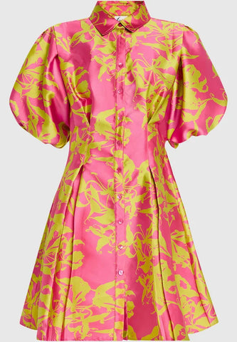 Milio Milano Linen Midi Twist Front S/S Dress