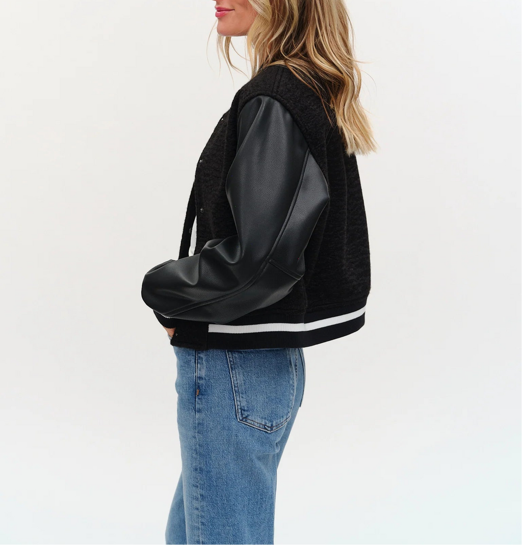 Six Fifty York Faux Shearling Bomber Jacket