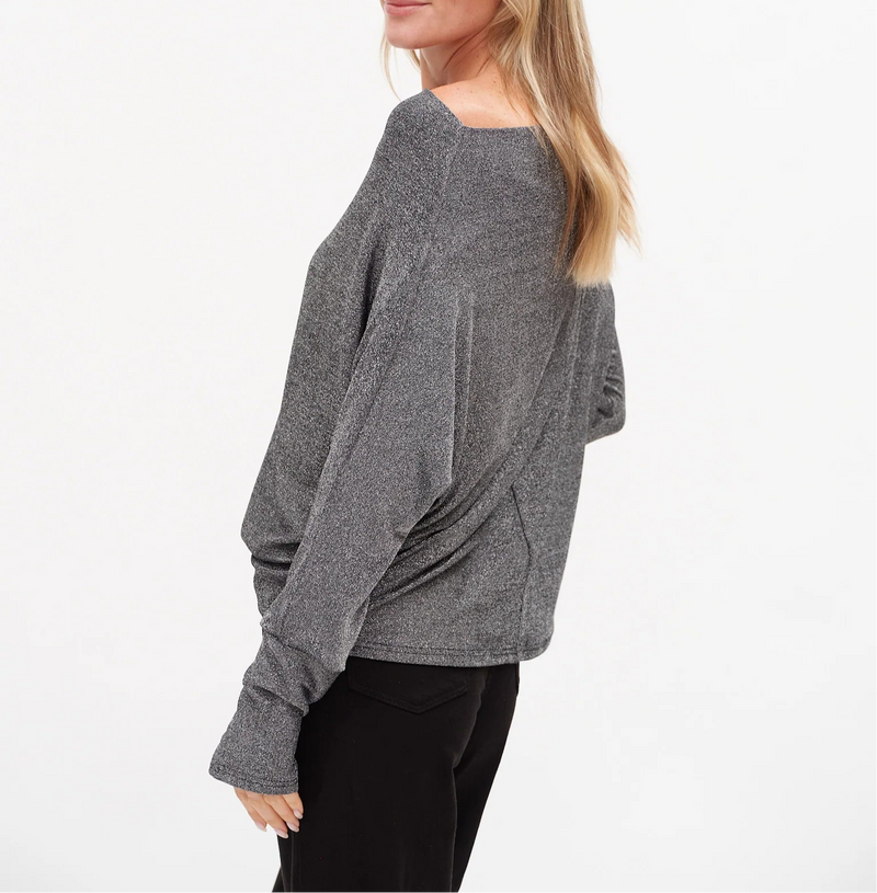 Six Fifty The Anywhere  Lurex Off The Shoulder Top