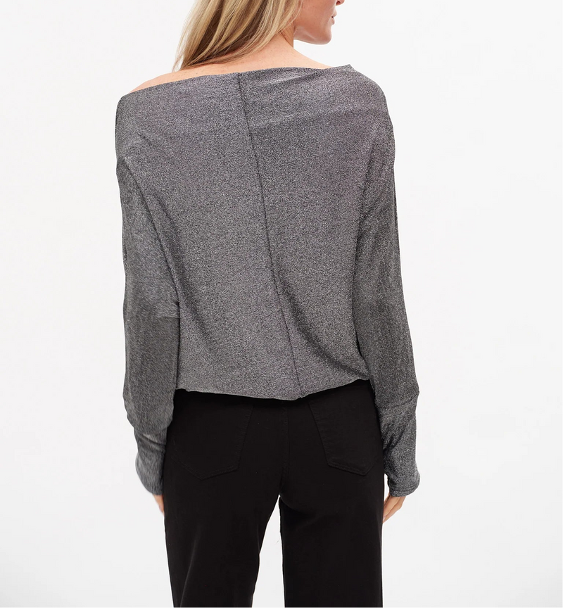Six Fifty The Anywhere  Lurex Off The Shoulder Top