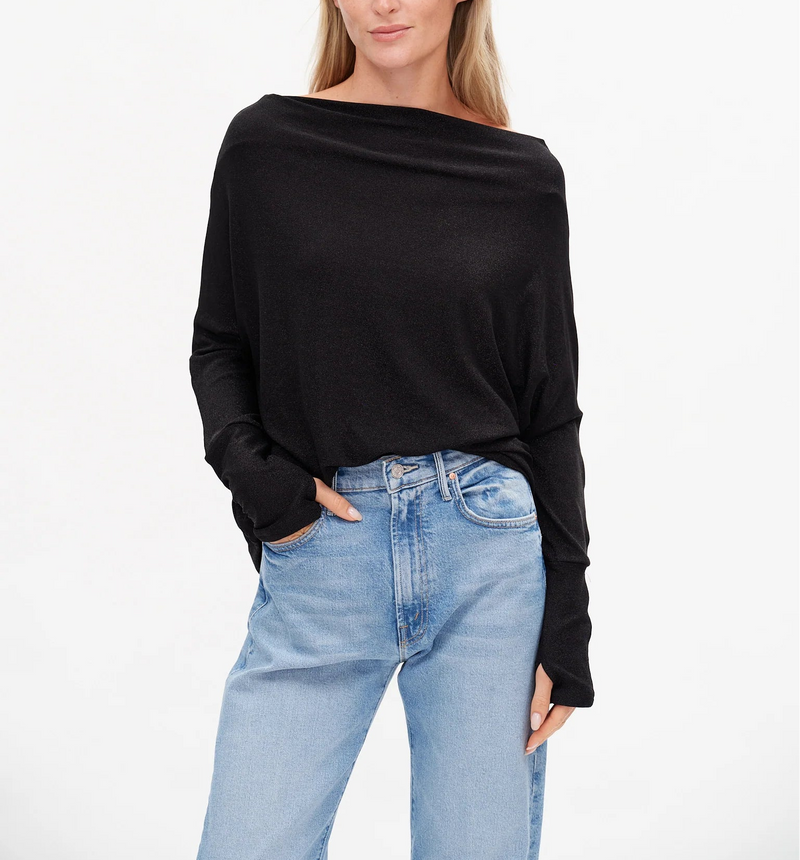 Six Fifty The Anywhere  Lurex Off The Shoulder Top