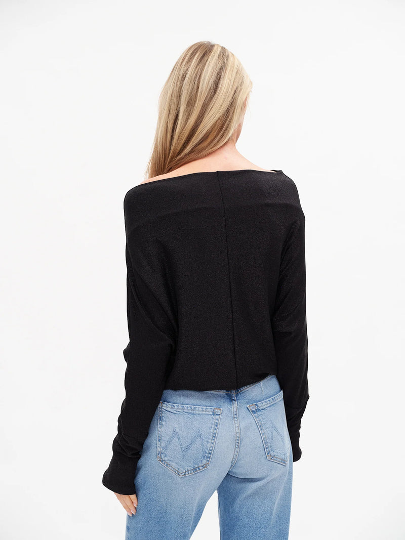 Six Fifty The Anywhere  Lurex Off The Shoulder Top