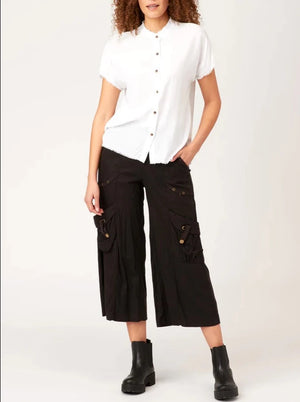 XCVI/Wearables Twill Faulkner Crop Pant