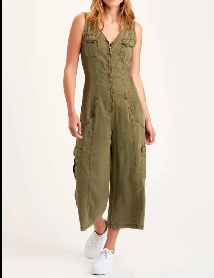 XCVI/Wearables Norris Crop Jumpsuit