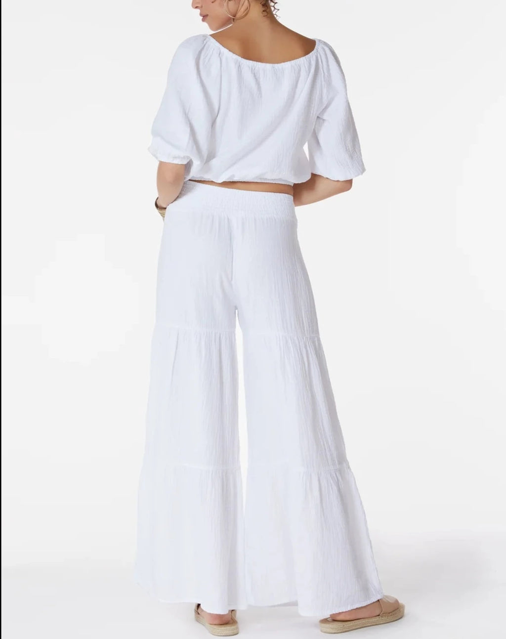 BOBI Tiered Wide Leg Pant