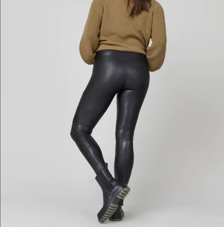 Spanx Moto Leggings Black Leather Spanx Leggings Spanx Faux