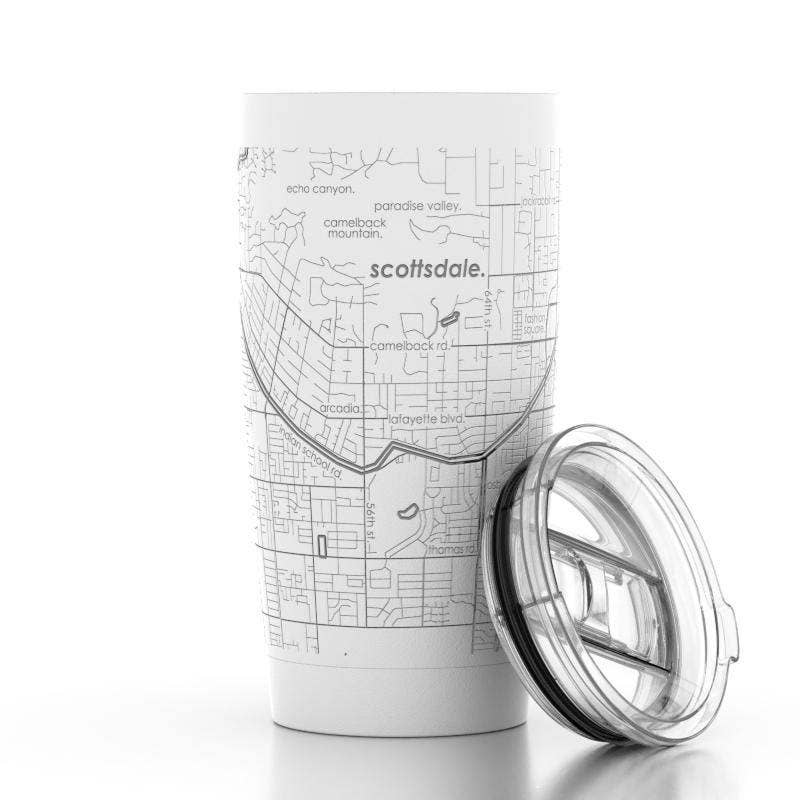 Well Told - Scottsdale AZ Map 20 oz Insulated Pint Tumbler