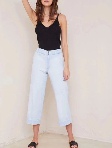 Stretch Twill Cropped Wide Leg Pant Bright White - SPANX – Jackie Z Style  Co.