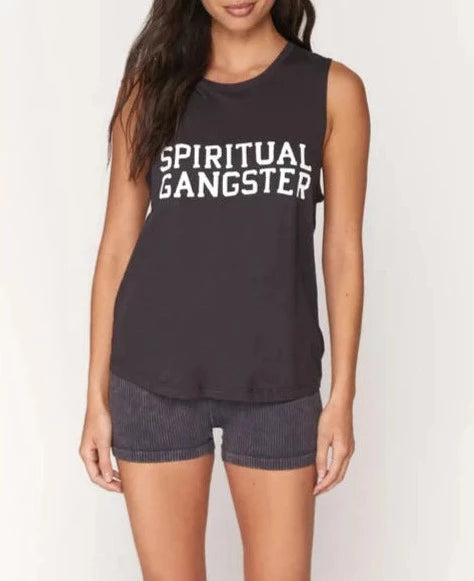 Spiritual Gangster Varsity Muscle Tank Top