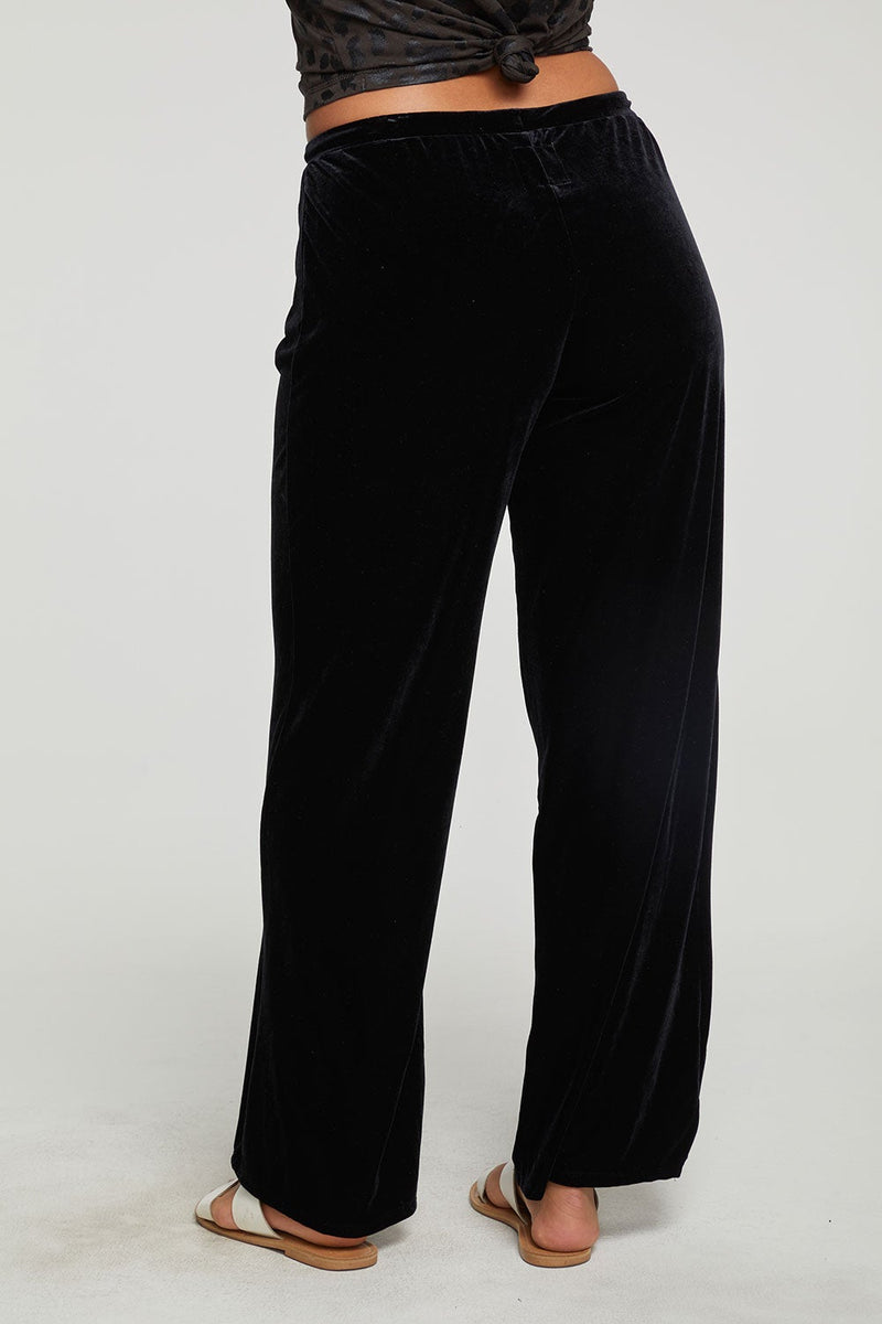 Chaser Stretch Velvet Wide Leg Pant