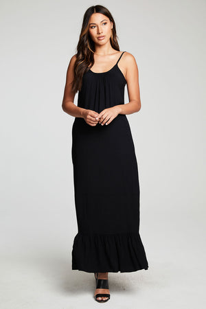 Chaser Heirloom Woven Tiered Low Back Maxi Sundress