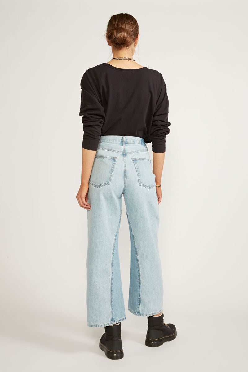 etica Devon Rework Wide Leg Denim Pant