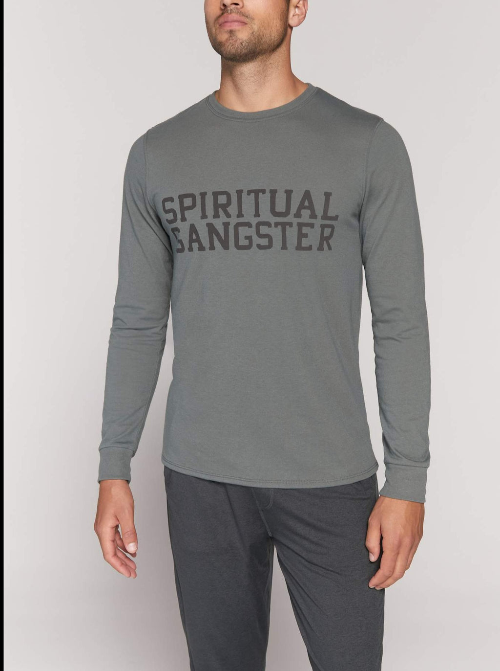 Spiritual Gangster Men's Varsity L/S Tee