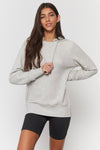 Chaser RPET Vintage Rib Long Sleeve Deep VNeck Tee with Shirring