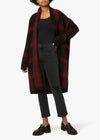 Joe's Soange Intarsia Plaid Cardigan