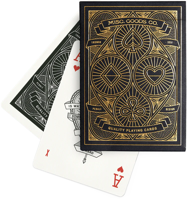 Misc. Goods Co Playing Cards in Leather Case